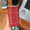 Bandana White And Red Print Tumbler-grizzshop