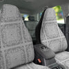 Bandana White Paisley Print Pattern Car Seat Covers-grizzshop