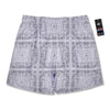 Bandana White Paisley Print Pattern Men's Running Shorts-grizzshop