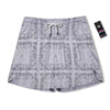 Bandana White Paisley Print Pattern Men's Running Shorts-grizzshop