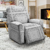 Bandana White Paisley Print Pattern Recliner Slipcover-grizzshop