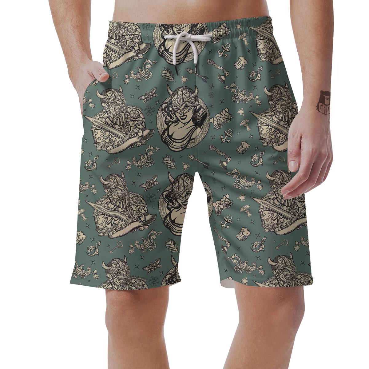 Barbarian Warrior Viking Norse Men's Shorts – Grizzshopping