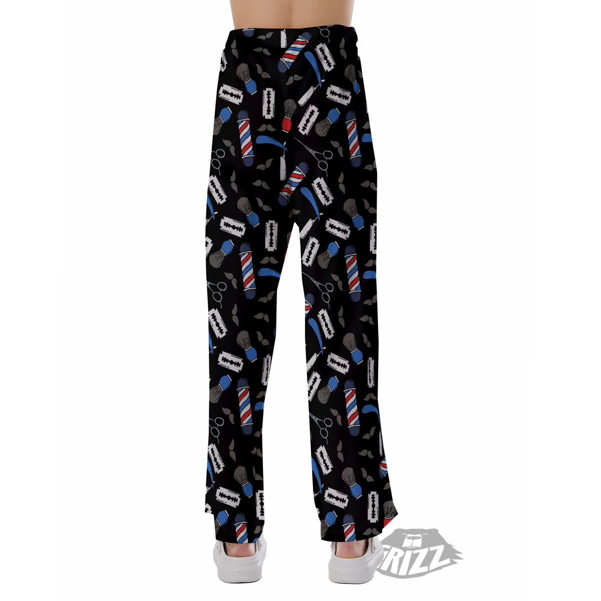 Barber Equipment Print Pattern Pajama Pants-grizzshop