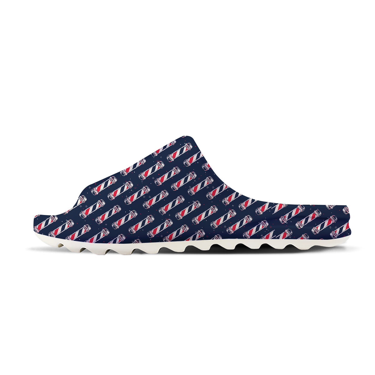 Barber Pole Print Pattern Sandals-grizzshop