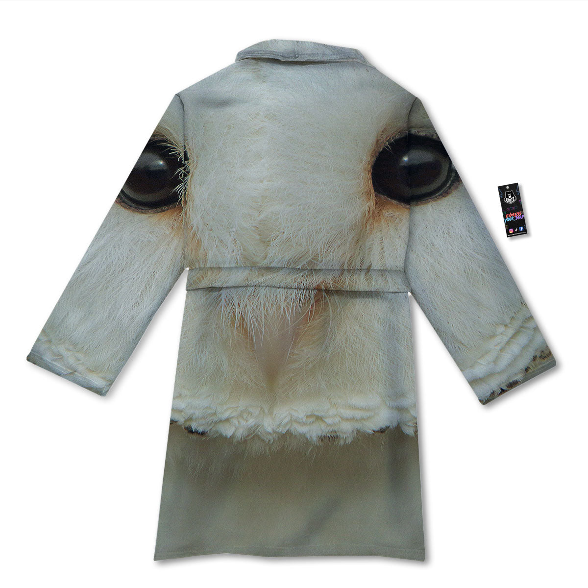Barn Owl Print Bathrobe-grizzshop
