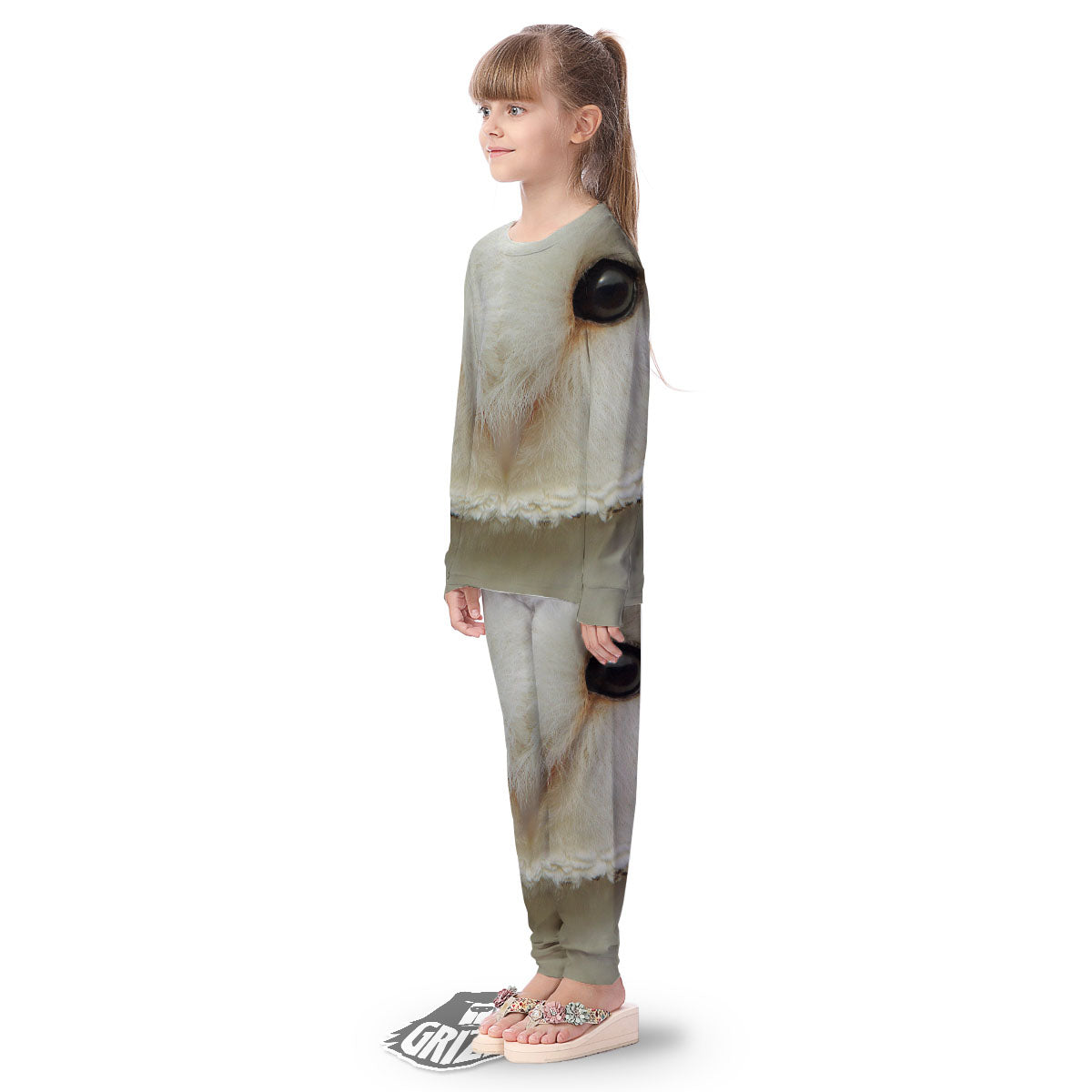 Barn Owl Print Kid's Pajamas-grizzshop