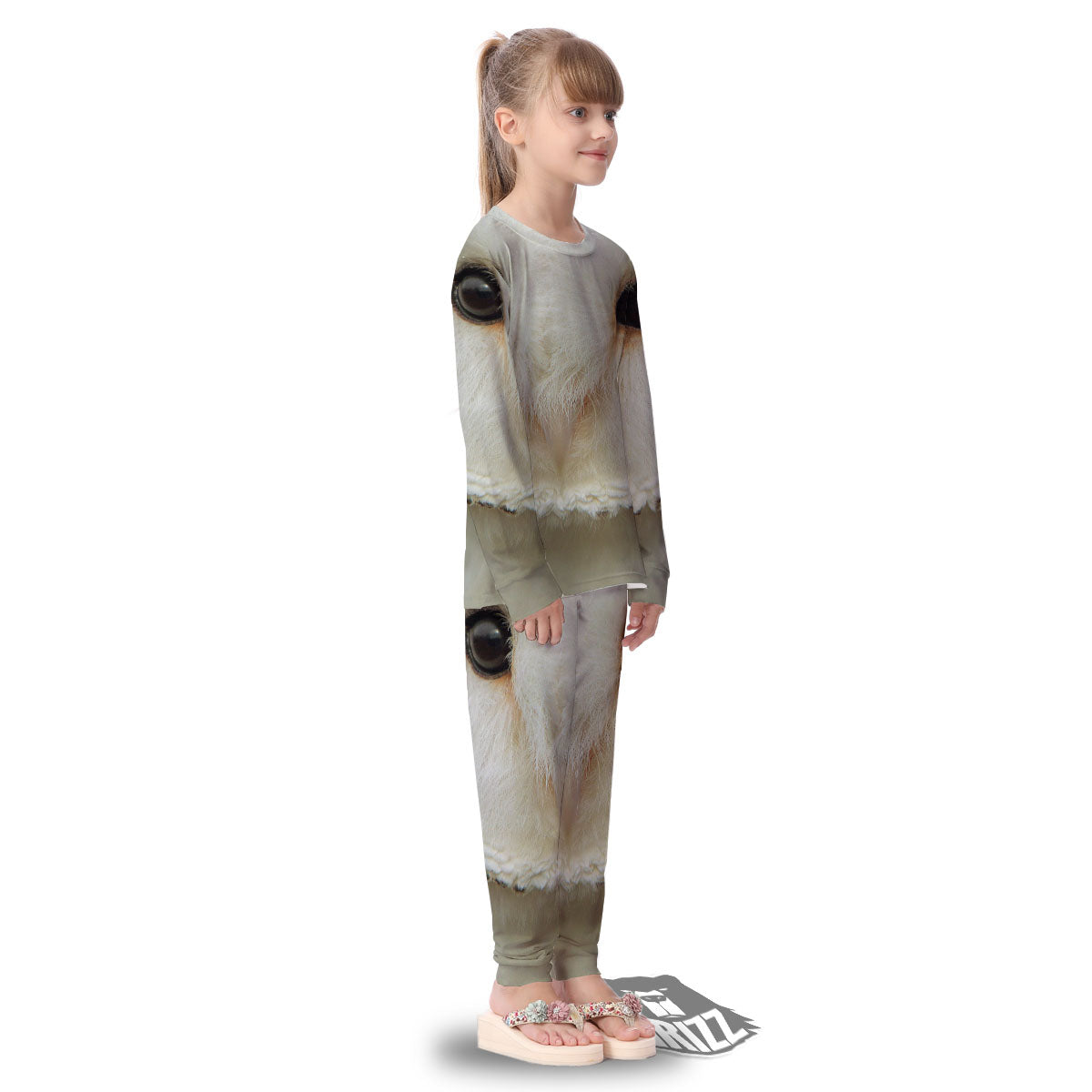 Barn Owl Print Kid's Pajamas-grizzshop