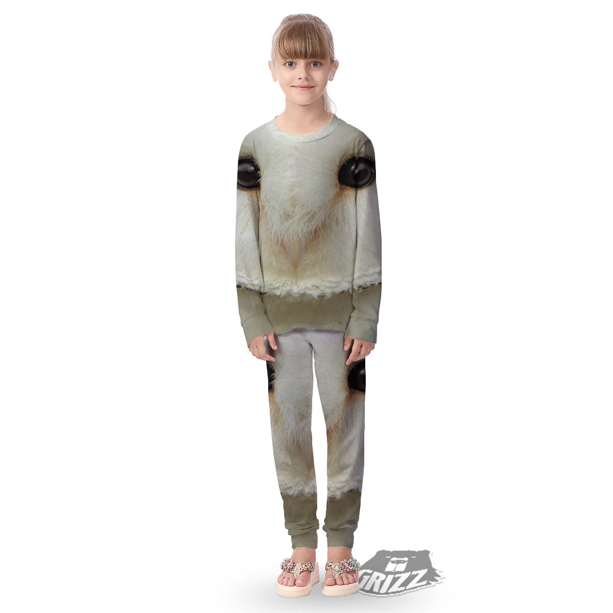 Barn Owl Print Kid's Pajamas-grizzshop