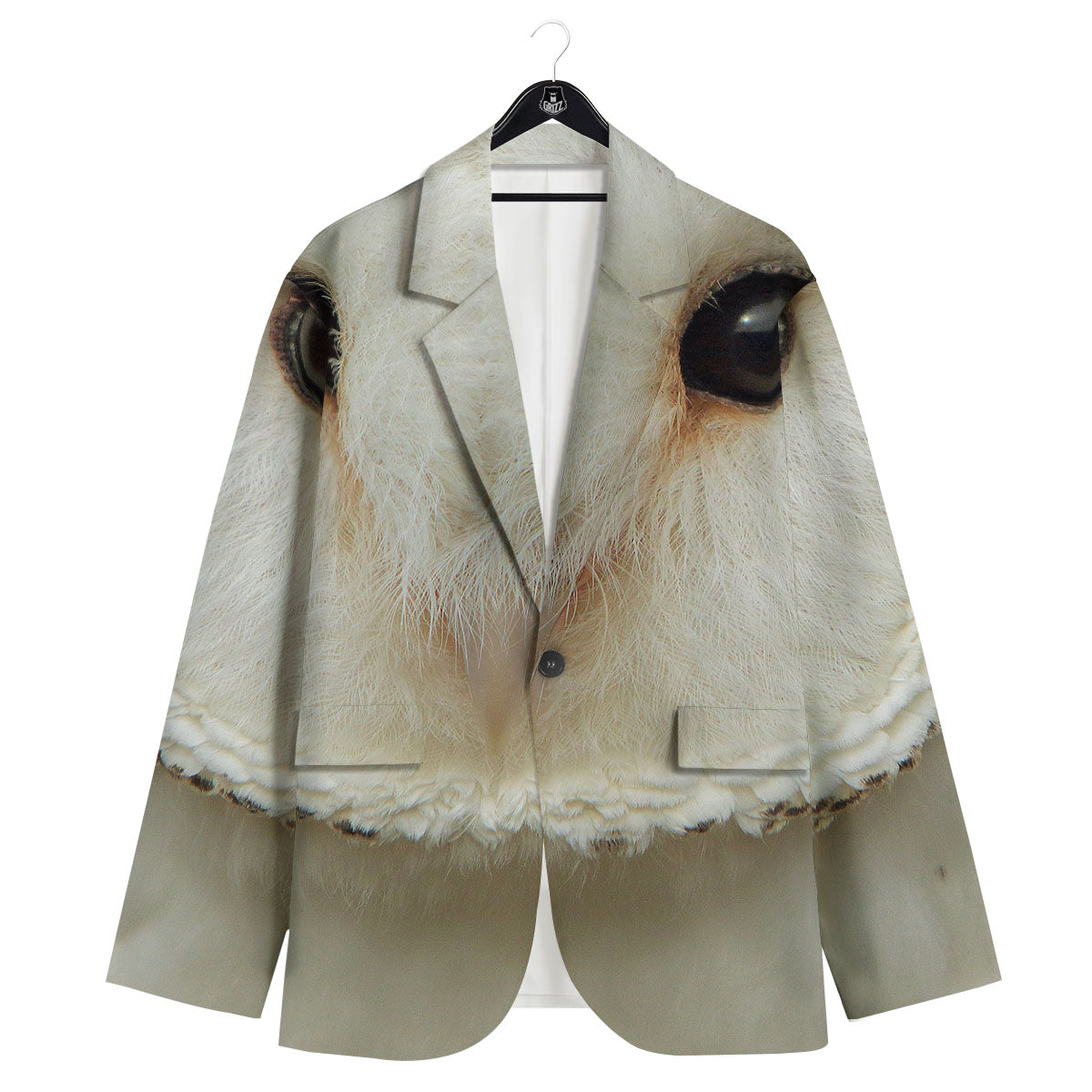 Barn Owl Print Men's Sport Coat-grizzshop