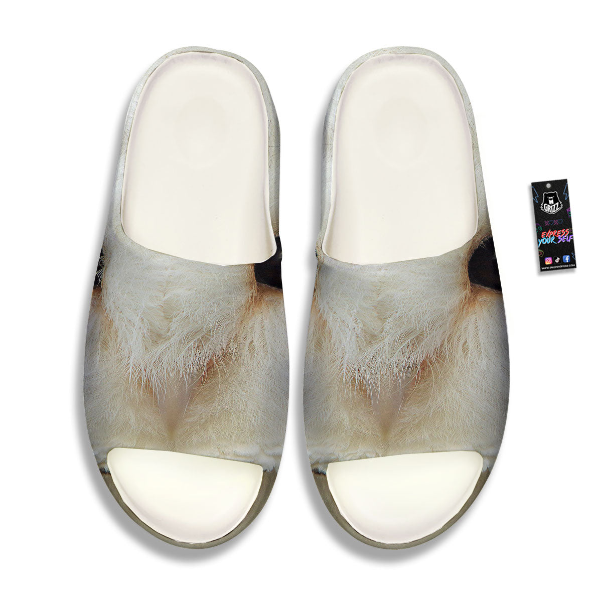 Barn Owl Print Sandals-grizzshop