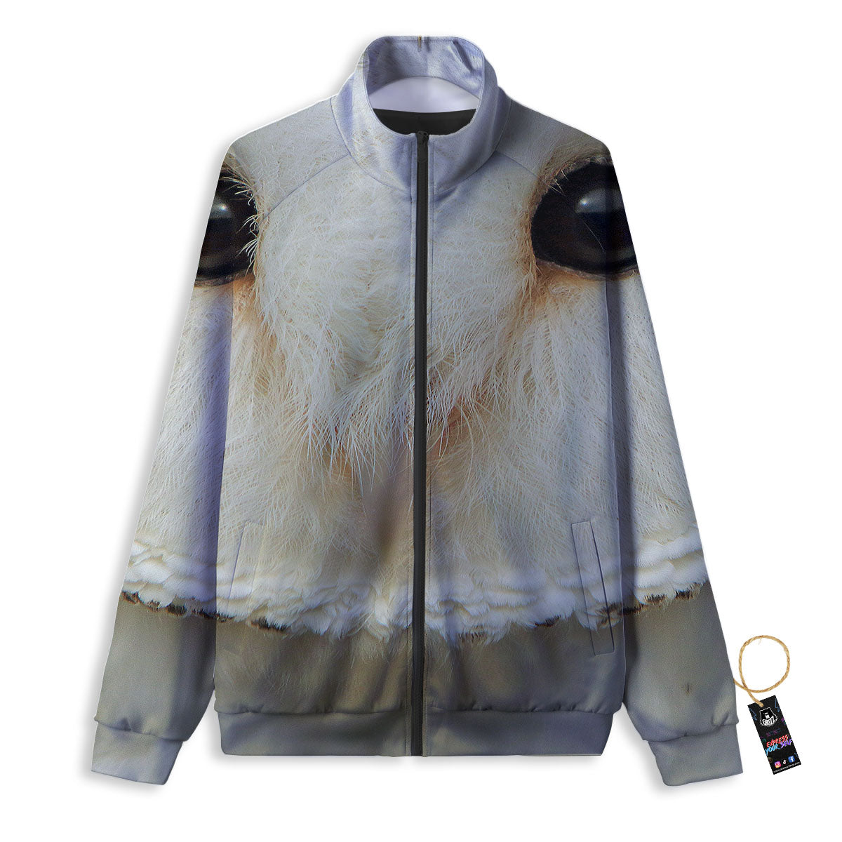 Barn Owl Print Track Jacket-grizzshop