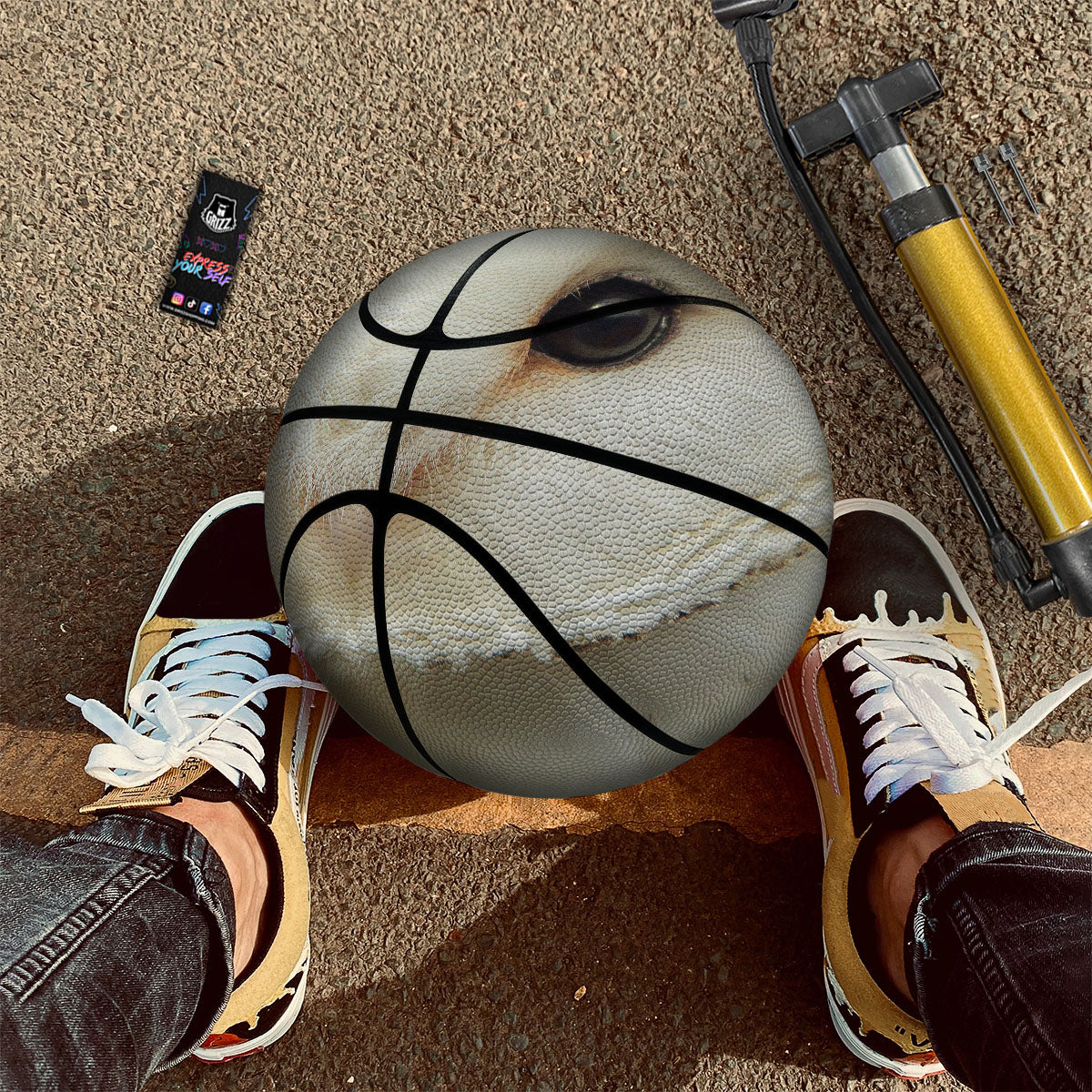 Barn Owl Print Basketball