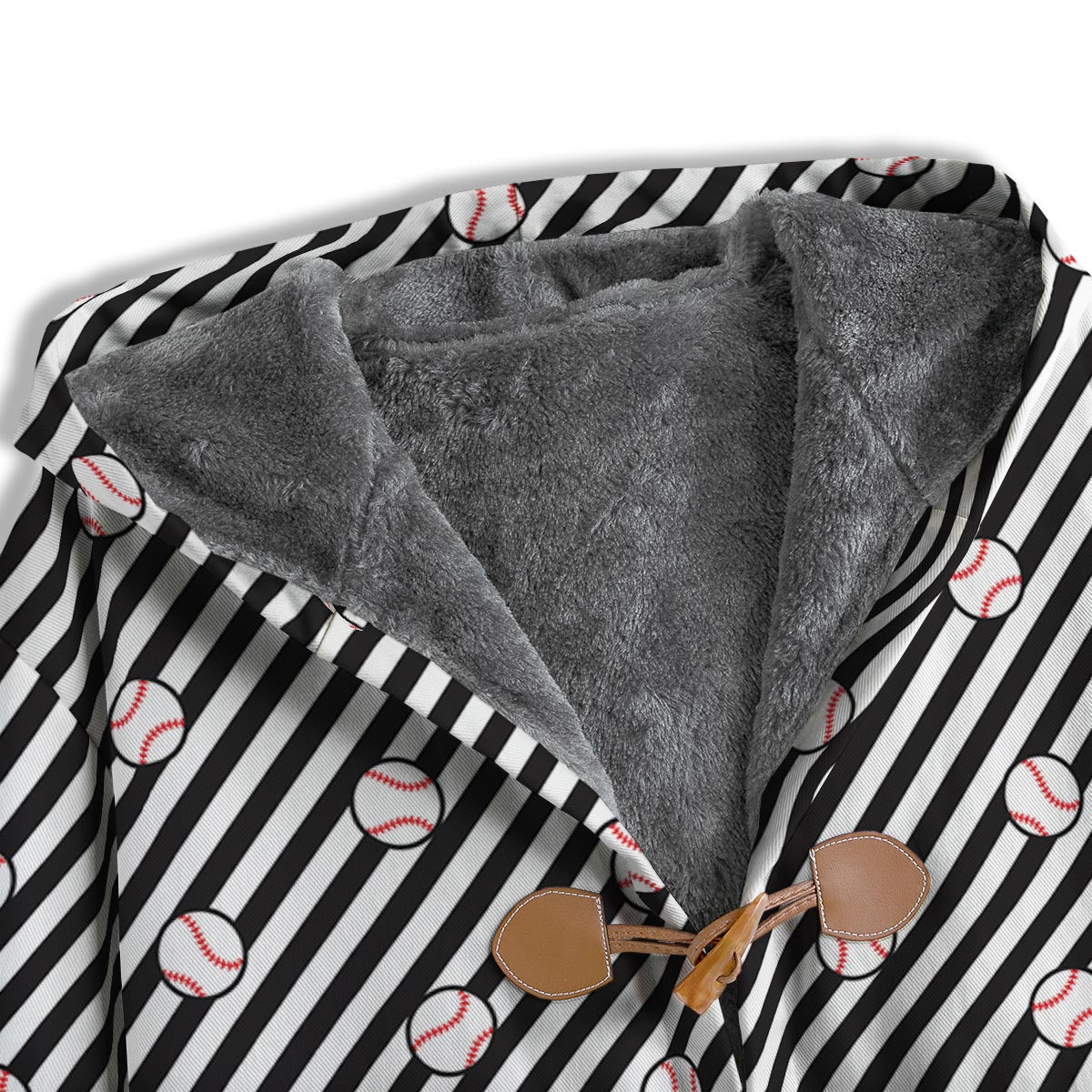 Baseball Black Striped Print Pattern Men's Windbreaker Jacket-grizzshop