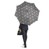 Baseball Black Striped Print Pattern Umbrella-grizzshop