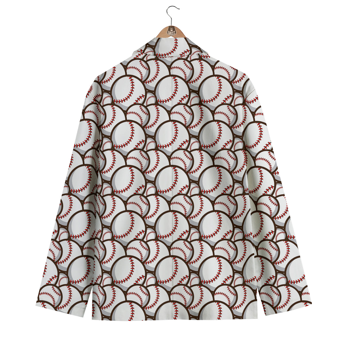 Baseball Print Pattern Men's Blazer-grizzshop