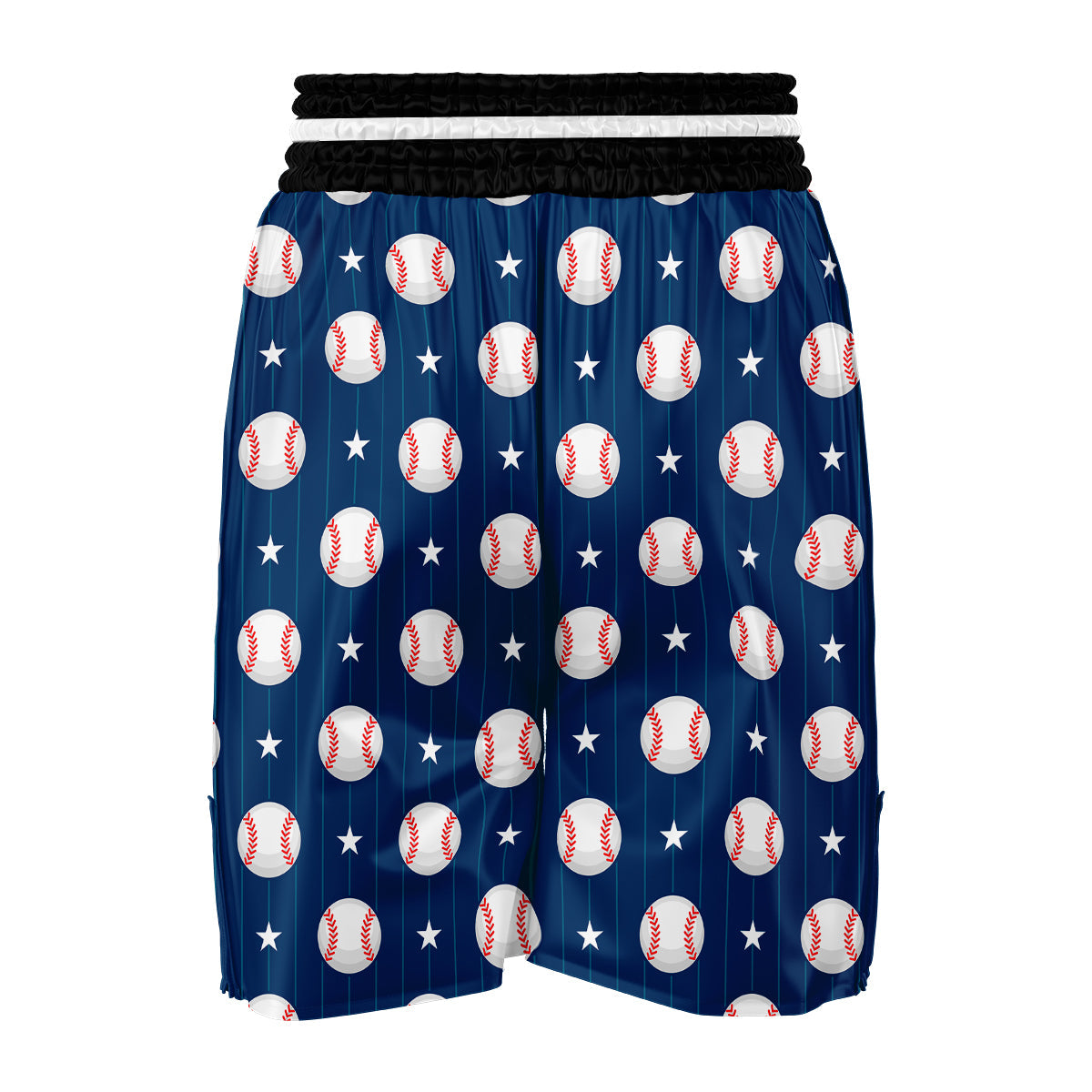 Baseball Star Pattern Print Boxing Shorts-grizzshop