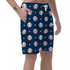 Baseball Star Pattern Print Men's Shorts-grizzshop