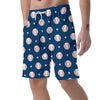 Baseball Star Pattern Print Men's Shorts-grizzshop