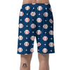 Baseball Star Pattern Print Men's Shorts-grizzshop