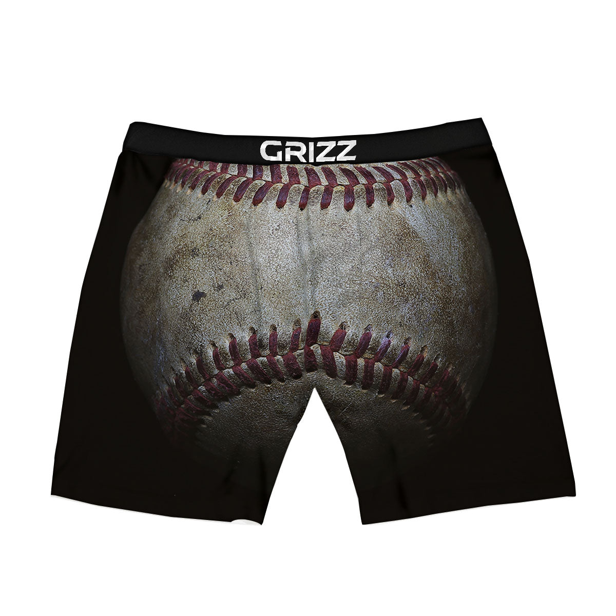Baseballs Grunge Print Boxer Briefs-grizzshop