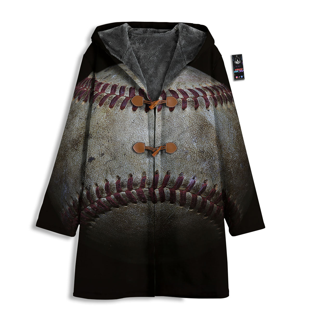 Baseballs Grunge Print Men's Windbreaker Jacket-grizzshop