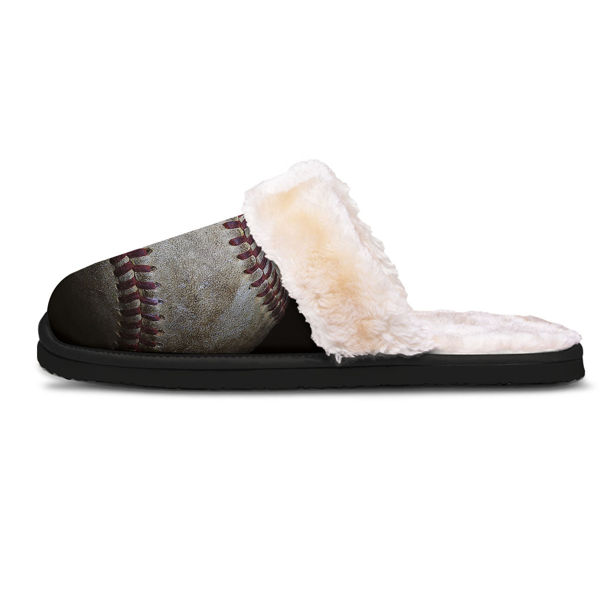 Baseballs Grunge Print Slippers-grizzshop