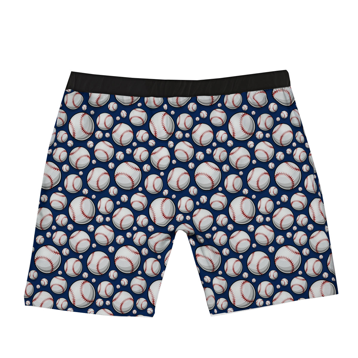Baseballs Print Pattern Boxer Briefs-grizzshop