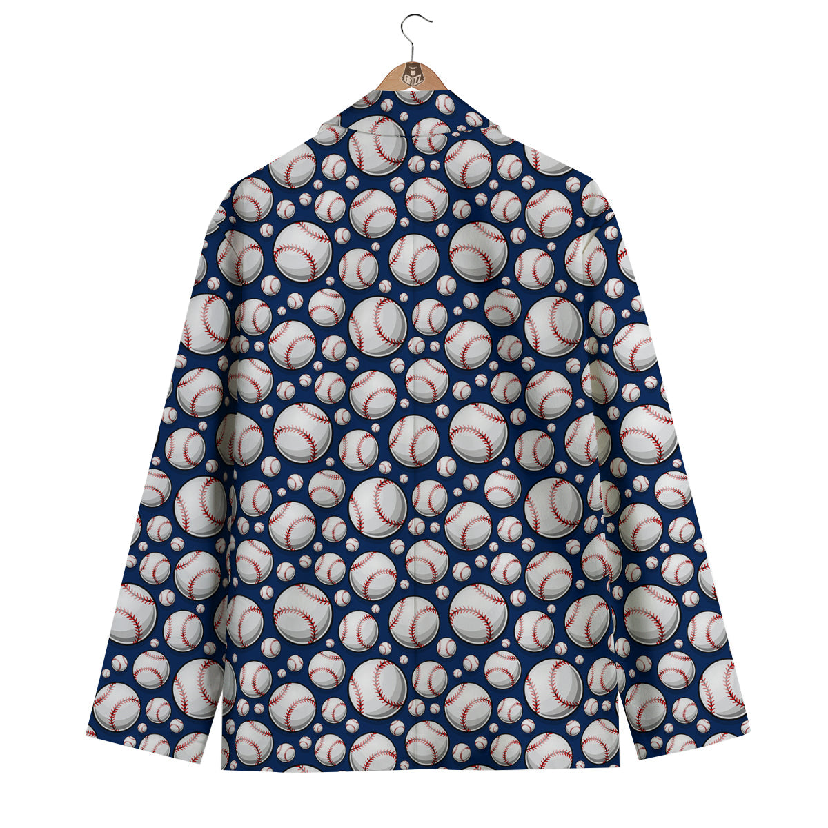 Baseballs Print Pattern Men's Blazer-grizzshop