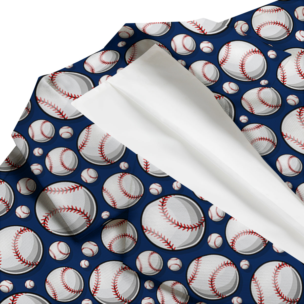 Baseballs Print Pattern Men's Blazer-grizzshop