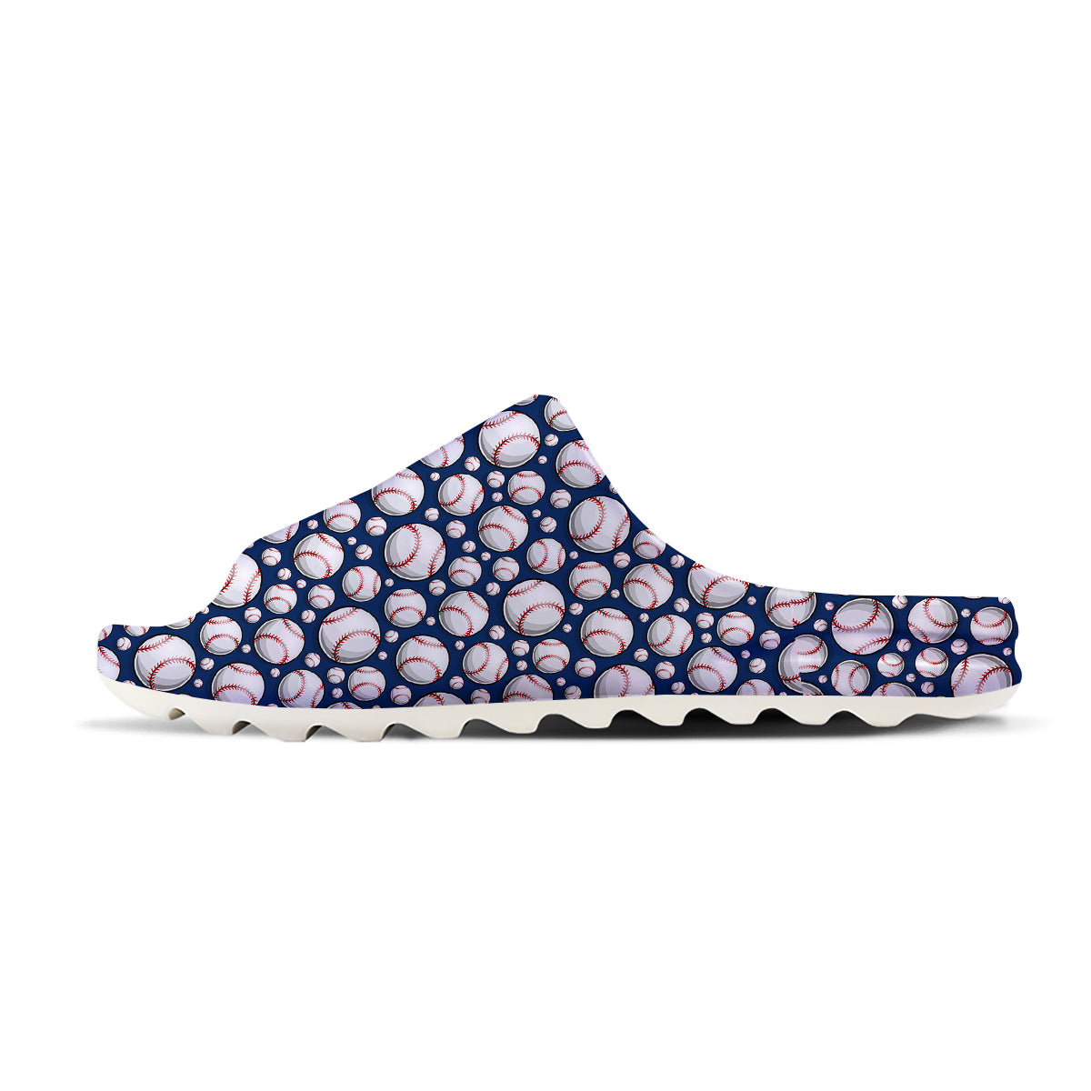 Baseballs Print Pattern Sandals-grizzshop