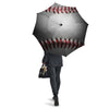 Baseballs Texture Print Umbrella-grizzshop