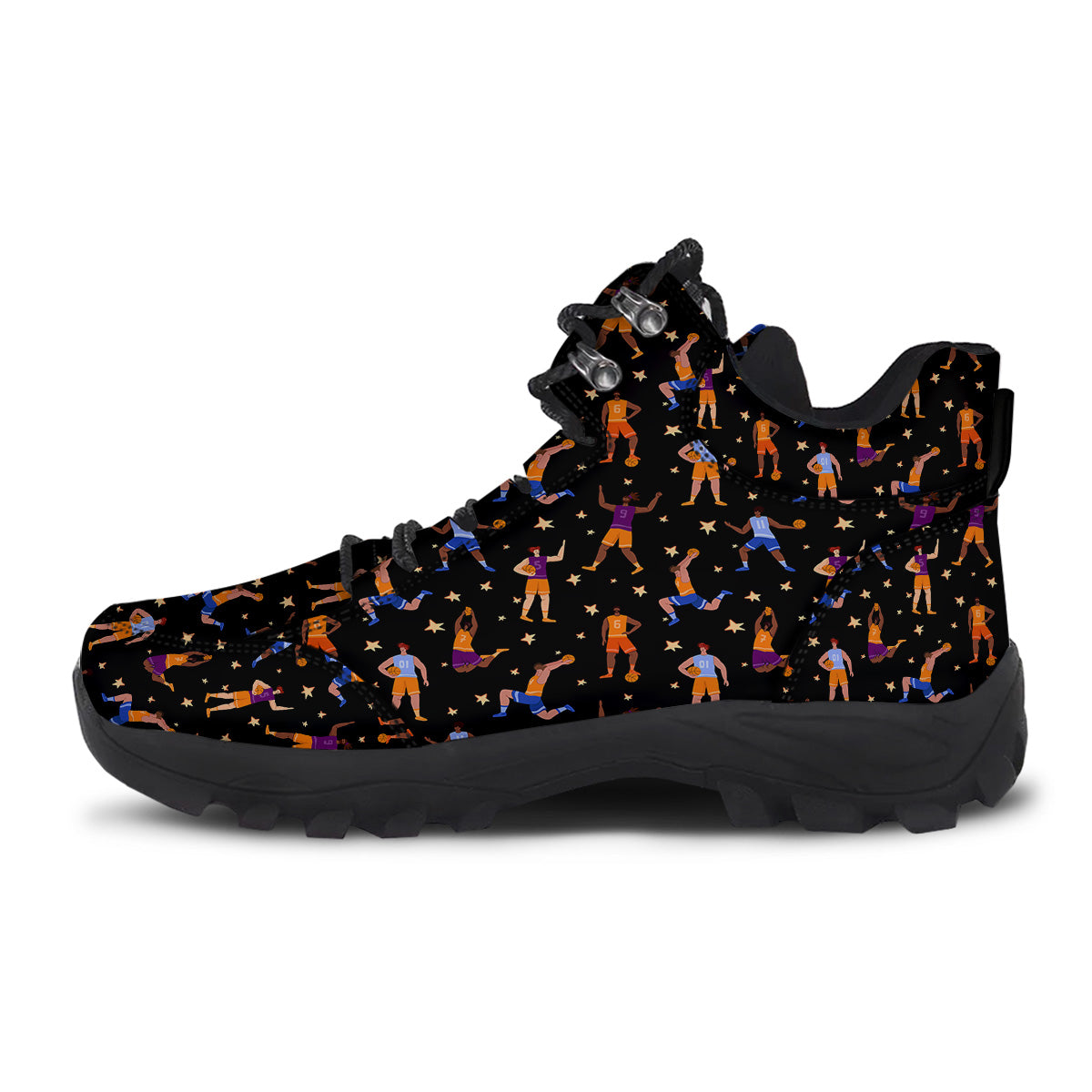 Basketball Players Funny Print Pattern Hiking Shoes-grizzshop