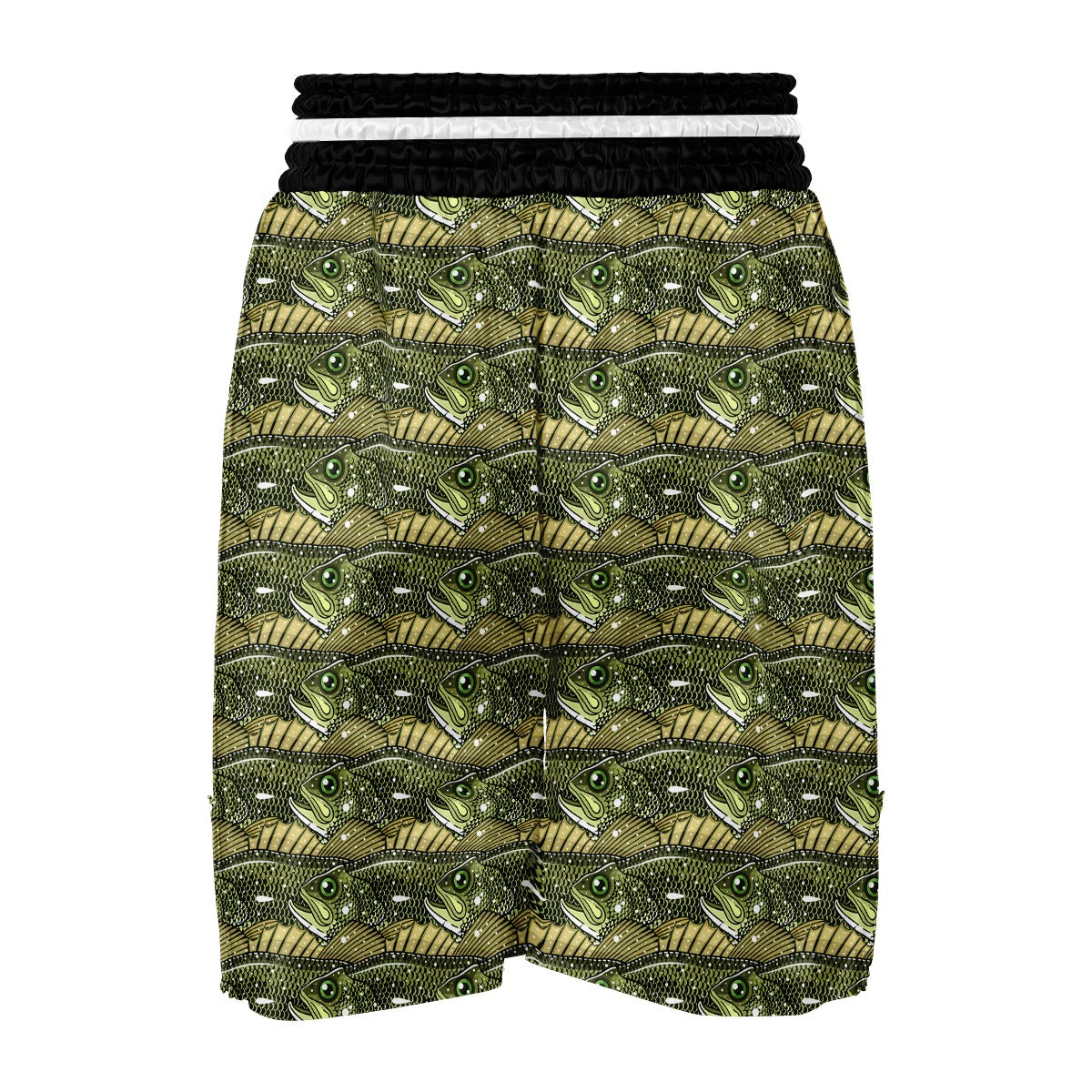 Bass Fishing Bait Pattern Print Boxing Shorts-grizzshop
