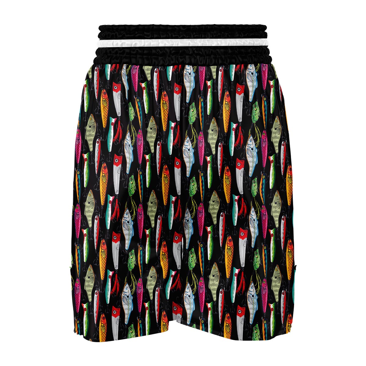 Bass Fishing Bait Print Pattern Boxing Shorts-grizzshop