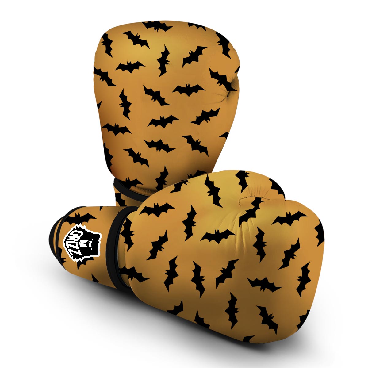 Bat Halloween Pattern Print Boxing Gloves-grizzshop