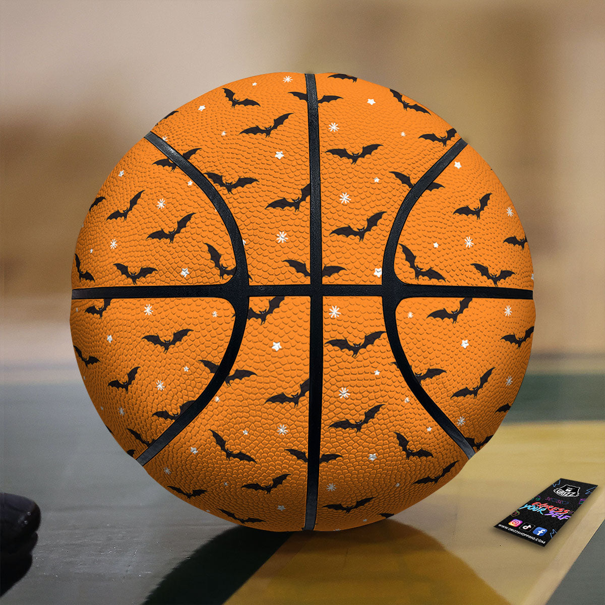 Bat Halloween Print Pattern Basketball-grizzshop