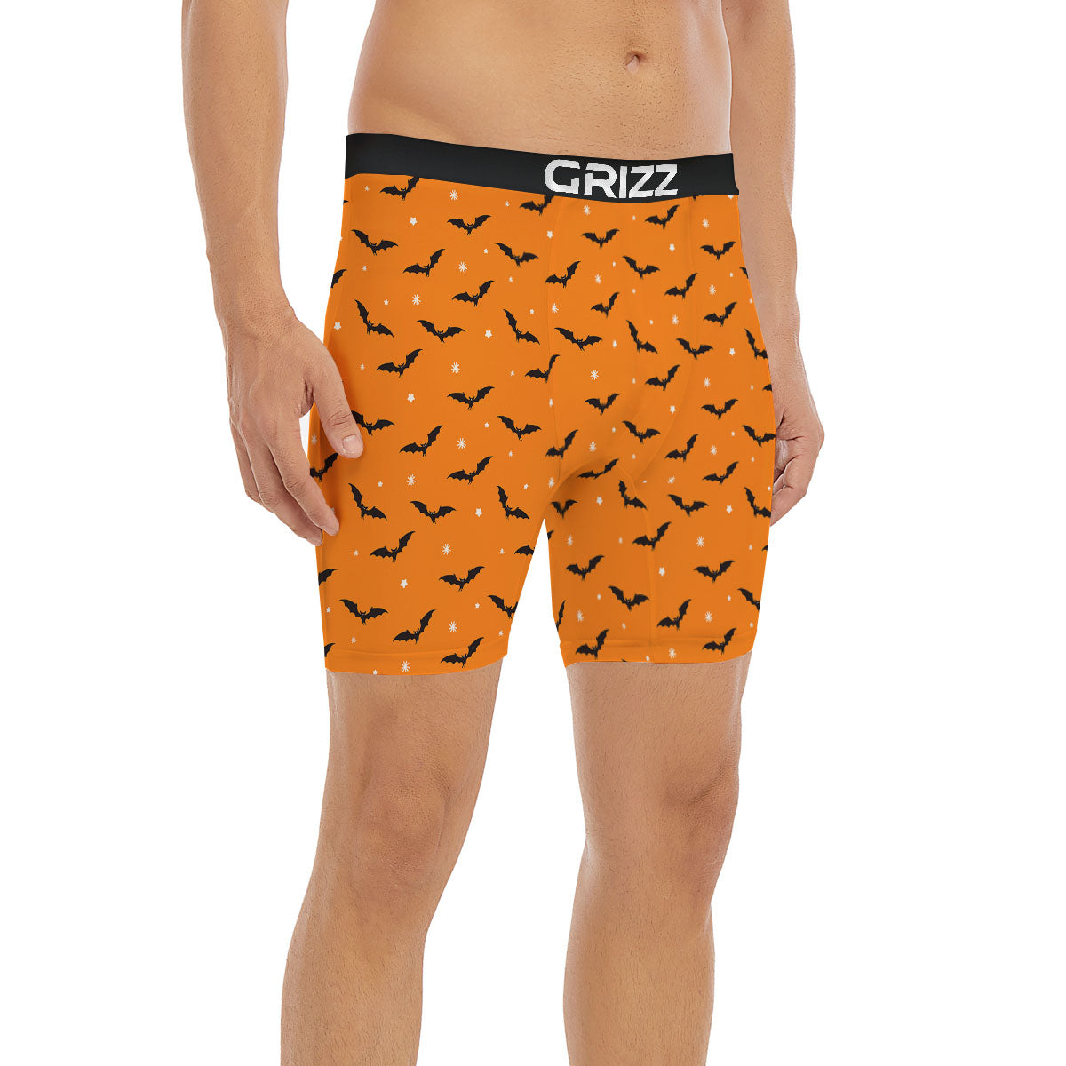 Bat Halloween Print Pattern Boxer Briefs-grizzshop