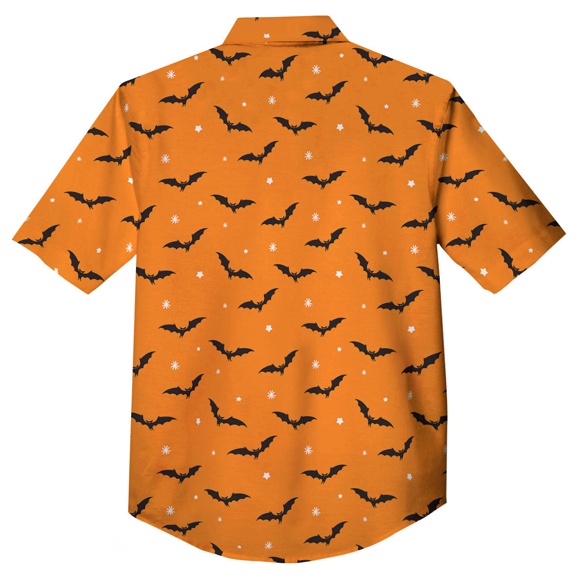 Bat Halloween Print Pattern Button Up Shirt-grizzshop