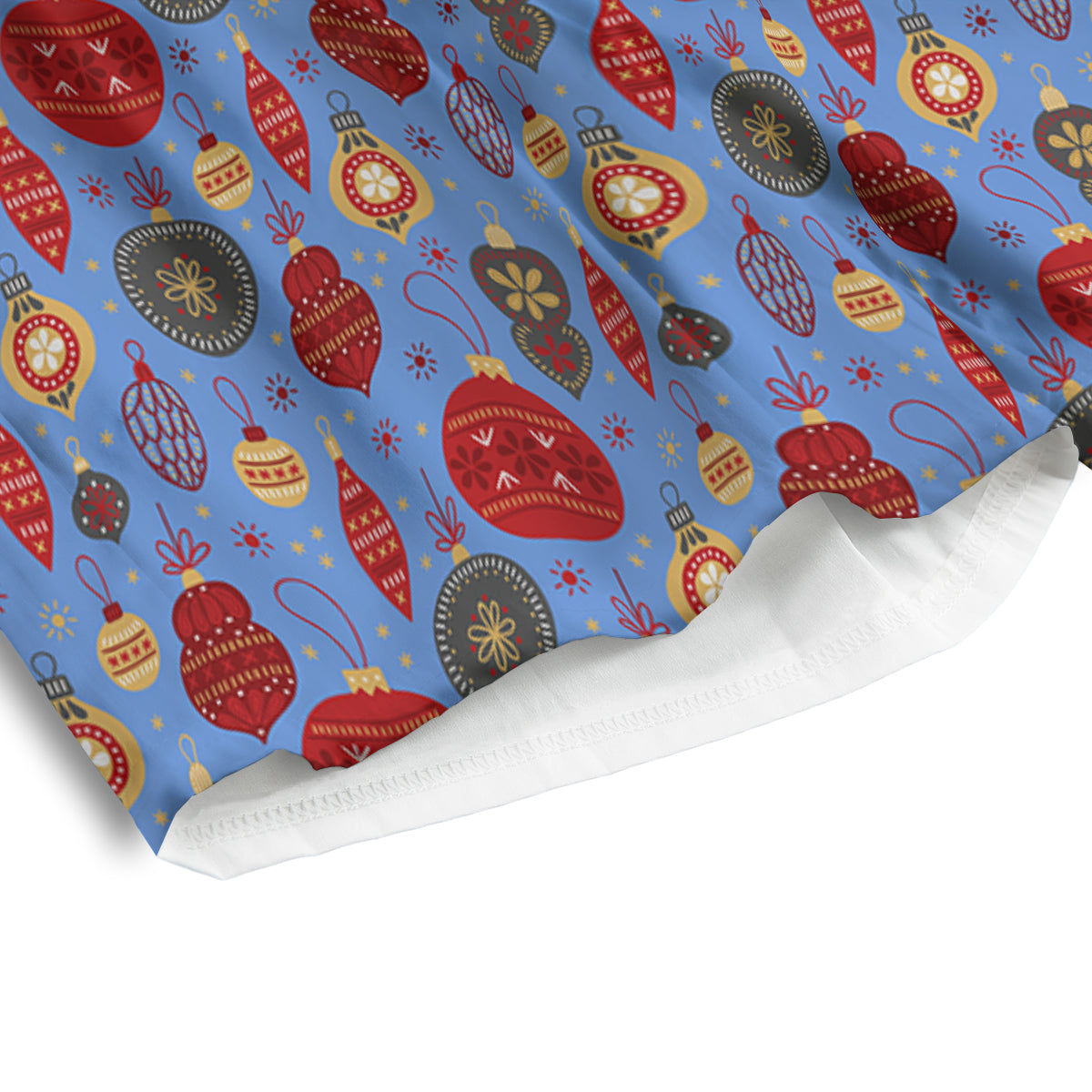Baubles Christmas Print Pattern Men's Athletic Shorts