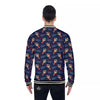 Be My Valentine Floral Print Pattern Baseball Jacket-grizzshop