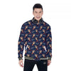 Be My Valentine Floral Print Pattern Baseball Jacket-grizzshop