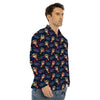 Be My Valentine Floral Print Pattern Men's Dress Shirts-grizzshop