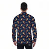 Be My Valentine Floral Print Pattern Men's Long Sleeve Shirts-grizzshop