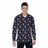 Be My Valentine Floral Print Pattern Men's Long Sleeve Shirts-grizzshop