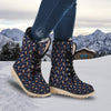 Be My Valentine Floral Print Pattern Snow Boots-grizzshop