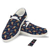 Be My Valentine Floral Print Pattern White Loafers-grizzshop