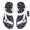 Be My Valentine Floral Print Pattern White Open Toe Sandals-grizzshop