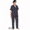 Be My Valentine Floral Print Pattern Women's Pajamas Set-grizzshop