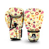 Beach Pattern Print Boxing Gloves-grizzshop