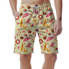 Beach Pattern Print Men's Shorts-grizzshop